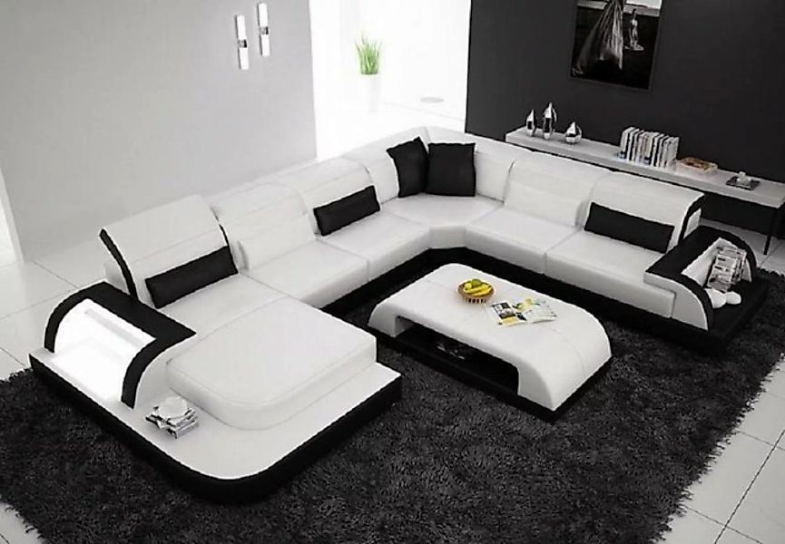 JVmoebel Ecksofa Wohnlandschaft Extra Luxus Klasse Ecksofa Couch - Ledersof günstig online kaufen