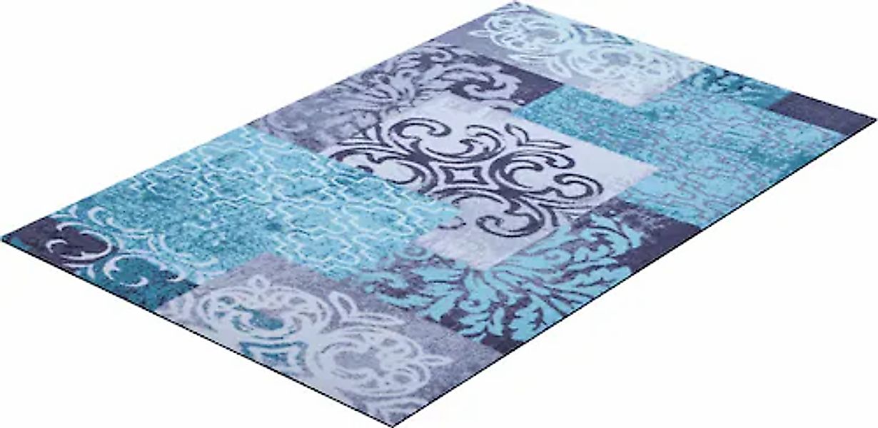 Grund Teppich »Pago« rechteckig 8 mm Höhe im Patchwork-Stil, bunt günstig online kaufen