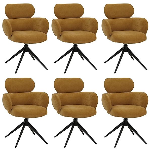 MCW Esszimmerstuhl O77 6er-Set Senfgelb günstig online kaufen