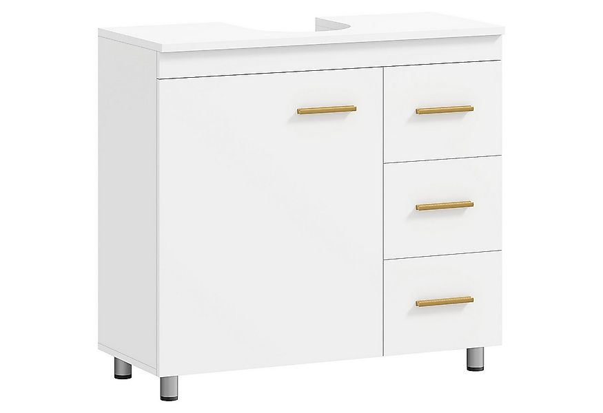 HOMCOM Waschbeckenunterschrank mit Tür (mit Schublade und Einzeltür, 1-St., günstig online kaufen