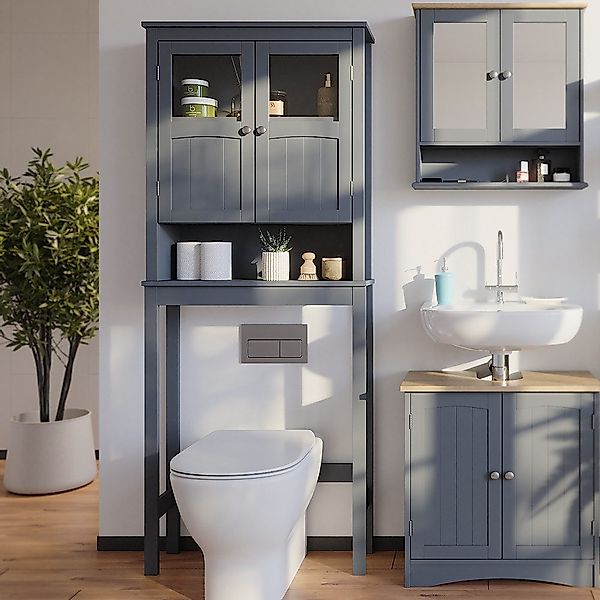 Vicco Badregal Bianco, Grau, 69 x günstig online kaufen