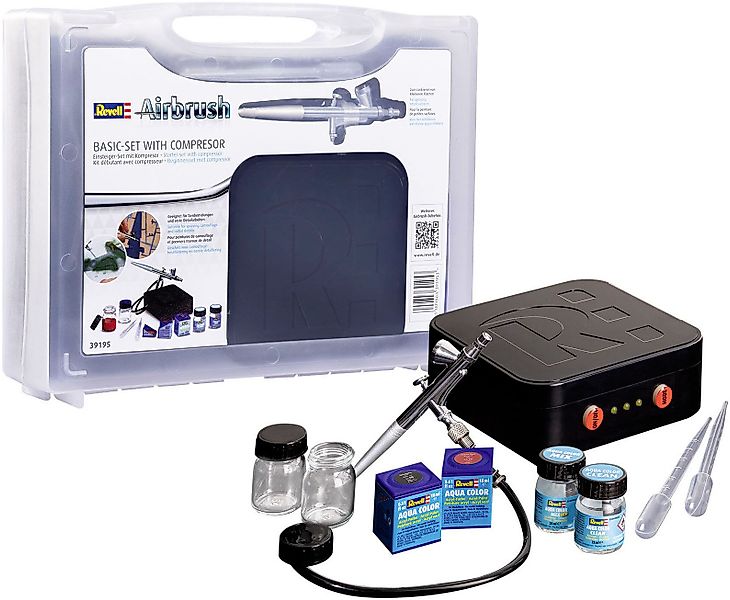 Revell® Airbrush-Kompressor Airbrush Basic Set, mit günstig online kaufen