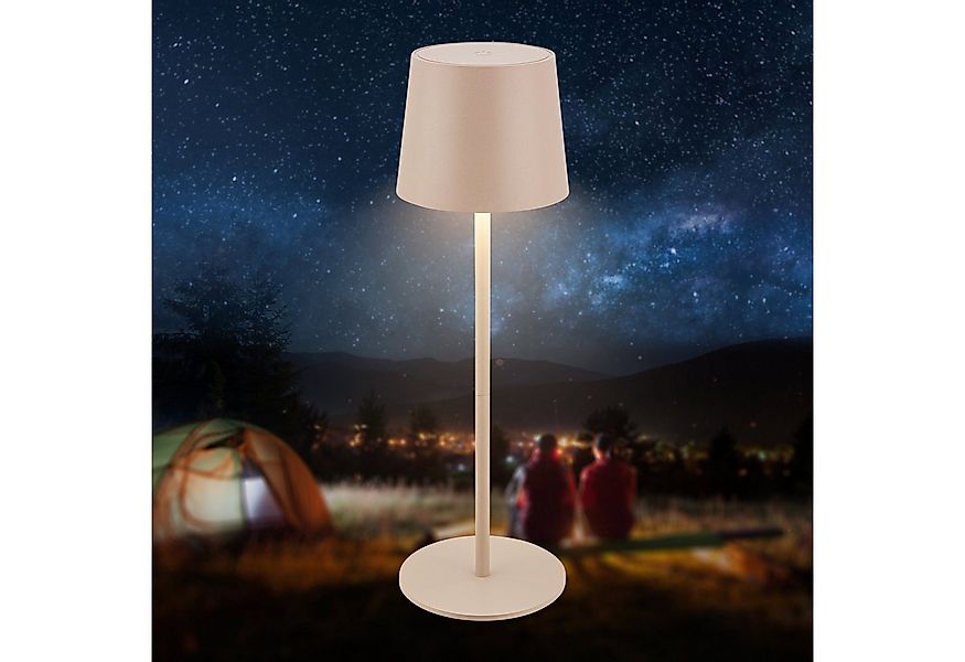 Briloner Leuchten LED Tischleuchte Tischlampe Akku kabellos, LED fest integ günstig online kaufen