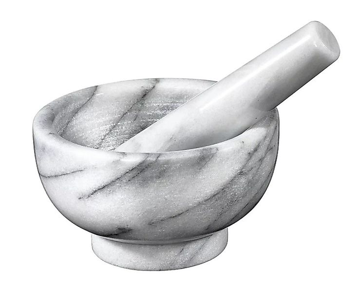 Küchenprofi Mörser Marmor mit Stößel Weiß Ø 11cm günstig online kaufen