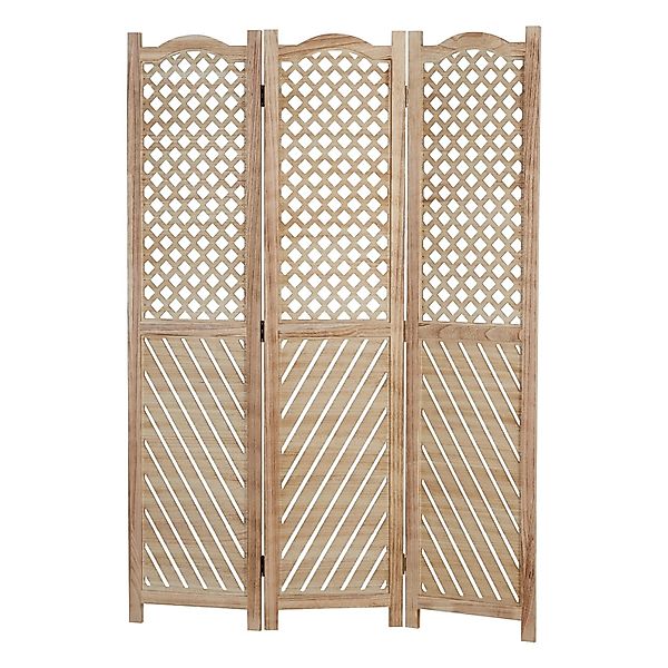 Homestyle4u 3-tlg. Paravent in Braun 120x170 cm 2014 günstig online kaufen