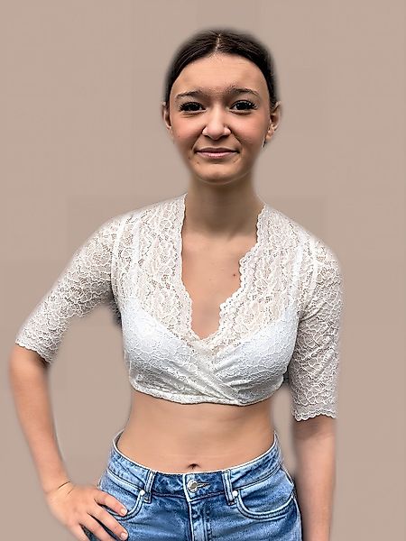 Ramona Lippert Dirndlbluse Beate Spitzenbluse Trachtenbluse günstig online kaufen