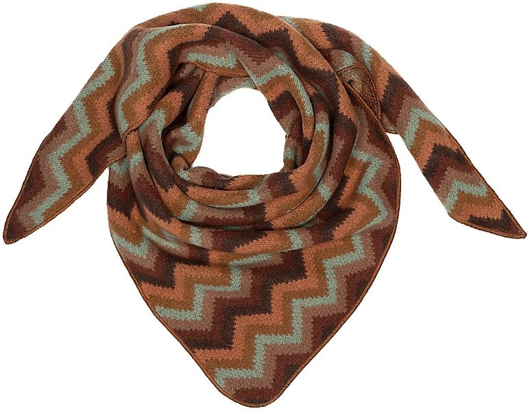 Caspar Modeschal SC527 XL warmes Dreickstuch mit Zick-Zack Muster günstig online kaufen