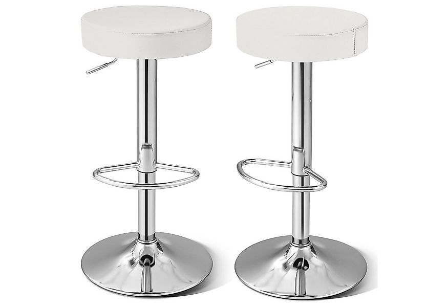 COSTWAY Barhocker (2er Set), gepolstert, Barstuhl drehbar, höhenverstellbar günstig online kaufen