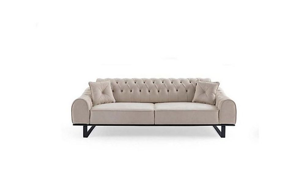 Xlmoebel 3-Sitzer Neue Designer Luxus-Couch in exklusivem Beige für das Woh günstig online kaufen