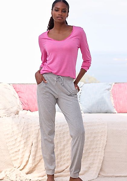 Vivance Dreams Pyjama 2-teilig, 2 tlg. mit schönem Melangeeffekt günstig online kaufen