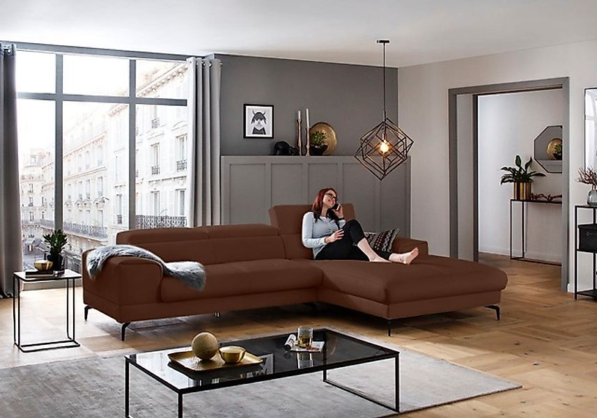 W.SCHILLIG Ecksofa »piedroo, Designsofa mit tollem Sitzkomfort, L-Form«, Ko günstig online kaufen