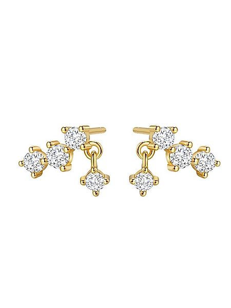 Hey Happiness Paar Ohrstecker Kristall Quartett, mit Zirkonia, Funkelnde Kl günstig online kaufen