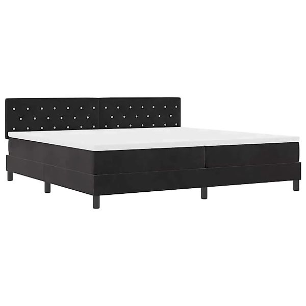vidaXL Boxspringbett mit Matratze Schwarz 200 x 200 cm Stoff 3339130 günstig online kaufen