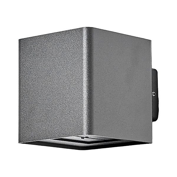Lucande LED Wandleuchte Außen Aaron 9616078 Spritzwassergeschützt Modern in günstig online kaufen