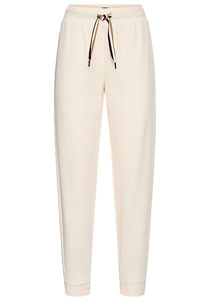 BOSS Relaxhose "CP Stripe Pants Cuff", mit kontrastfarbener Kordel günstig online kaufen