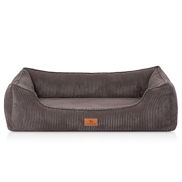 Knuffelwuff Hundebett Nunavut Orthopädisch Cord M-L 85 x 63cm Braungrau günstig online kaufen