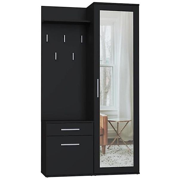 Beautysofa Kompaktgarderobe mit Schublade und Kleiderstange günstig online kaufen