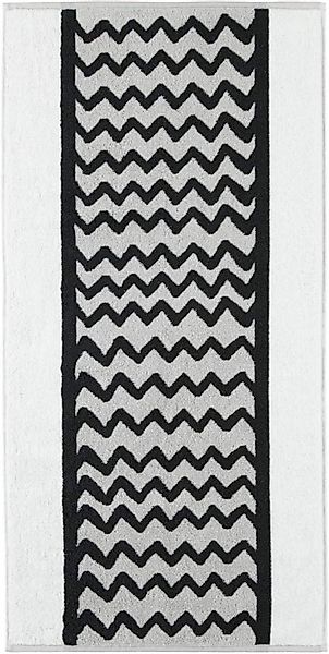 Cawö Handtuch Cawö Handtuchserie 976-076 Black&White, günstig online kaufen