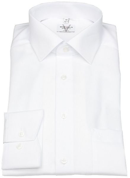 MARVELIS Businesshemd Modern Fit leicht tailliert bügelfrei Kentkragen günstig online kaufen