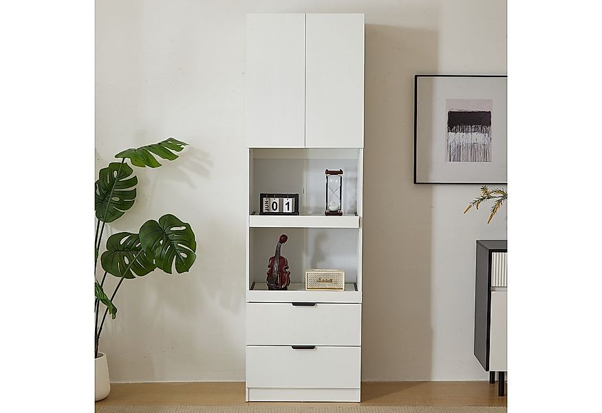 Ulife Hochschrank Küchenschränke, Lagerschränke, Multifunktionsschränke 2 T günstig online kaufen