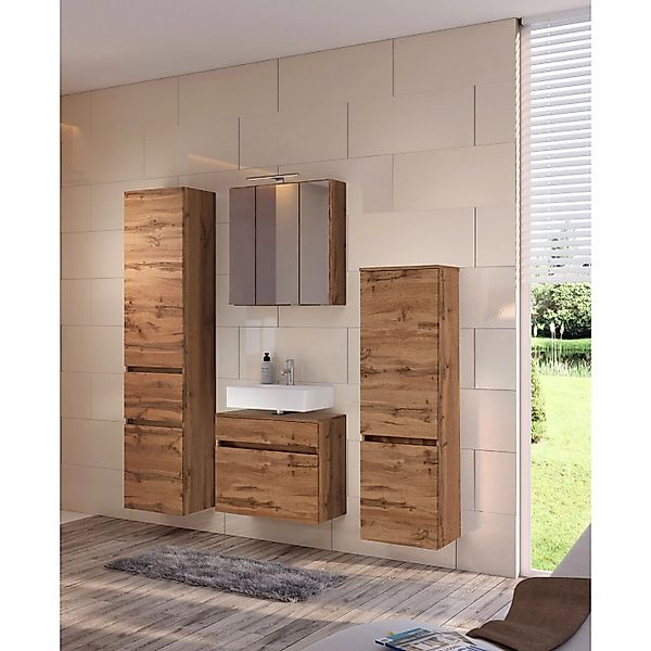 Held Möbel 2-tlg. Unterbecken-Set Verona 60 cm Wotaneiche günstig online kaufen