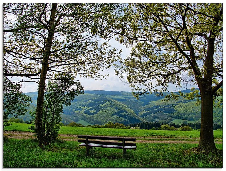 Artland Glasbild "Ausblick in den Frühling", Felder, (1 St.), in verschiede günstig online kaufen