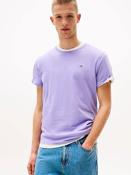 Tommy Jeans "TJM ESSENTIAL SOLID TEE" mit Rundhalsausschnitt und dezenter L günstig online kaufen
