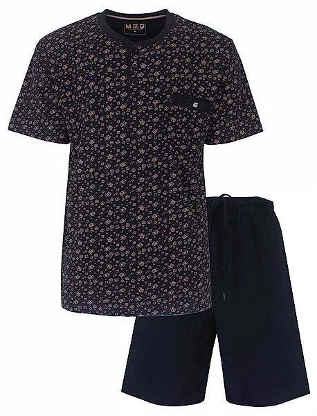 M.E.Q. Shorty M.E.Q. Herren Pyjama kurz (2 tlg) Baumwolle günstig online kaufen