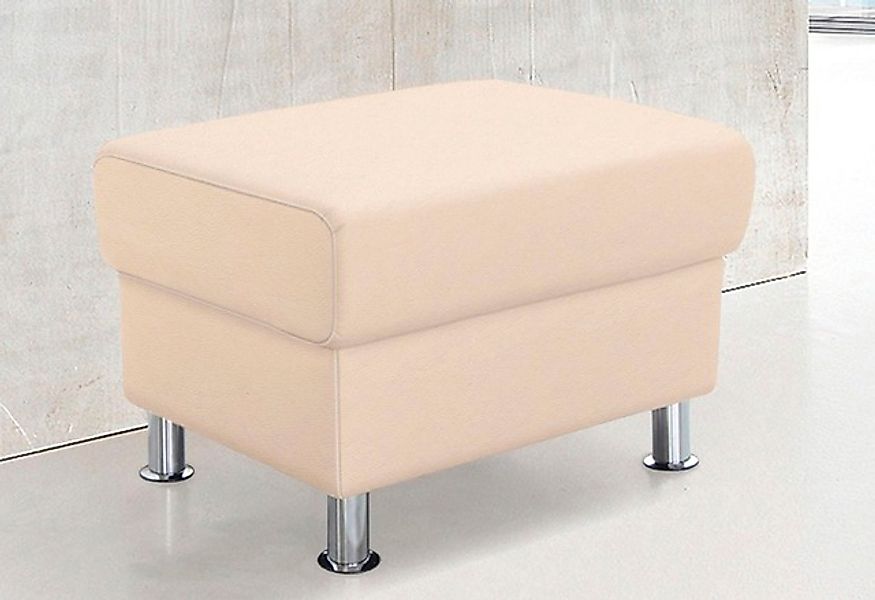 TRENDMANUFAKTUR Hocker »Rondo, Polsterhocker zur Serie, Breite 67 cm, Füße günstig online kaufen