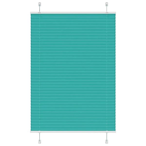 vidaXL Plissee Petrolgrün 85x100 cm Stoffbreite 84,4 cm Polyester 4015378 günstig online kaufen