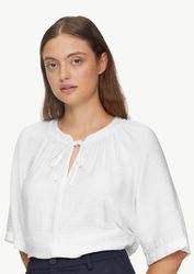 s.Oliver Kurzarmbluse Strukturierte Bluse im O-Shape günstig online kaufen