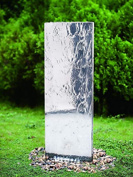 Köhko Gartenbrunnen Wasserwand 23016L mit LED-Beleuchtung günstig online kaufen