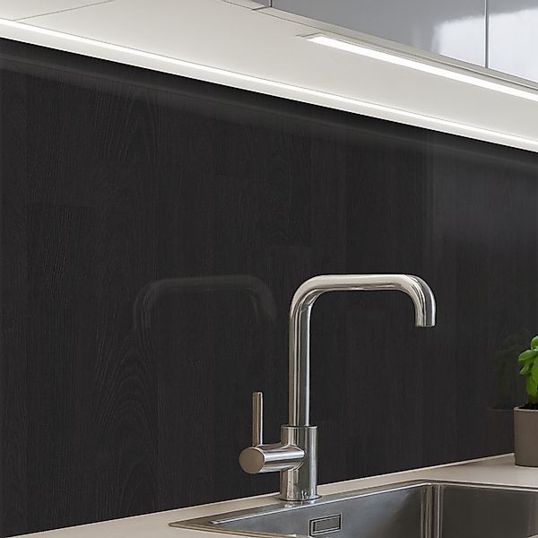 KitchenYeah Küchenrückwand selbstklebend Regal - Schwarz günstig online kaufen