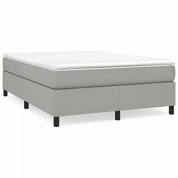 vidaXL Boxspringbett mit Matratze Hellgrau 140x200 cm Stoff1396720 günstig online kaufen