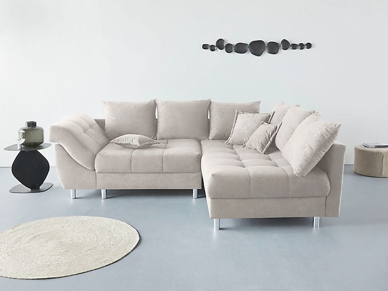 COLLECTION AB Ecksofa "Innsbruck L-Form" inklusive Federkern, Recamiere lin günstig online kaufen