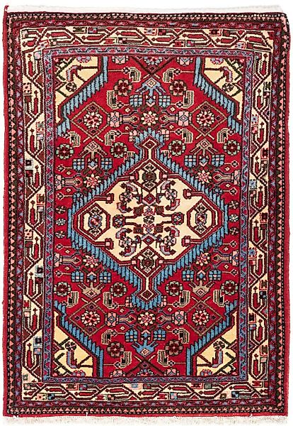 morgenland Wollteppich »Hosseinabad Medaillon Beige 125 x 72 cm«, rechtecki günstig online kaufen
