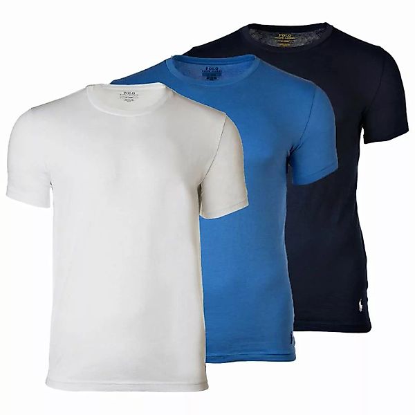 POLO RALPH LAUREN Herren T-Shirts, 3er Pack - Rundhals, Halbarm, Baumwolle, günstig online kaufen