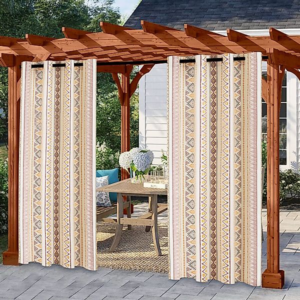 Sunicol Outdoorvorhang Bohemian outdoor vorhang wetterfest günstig online kaufen