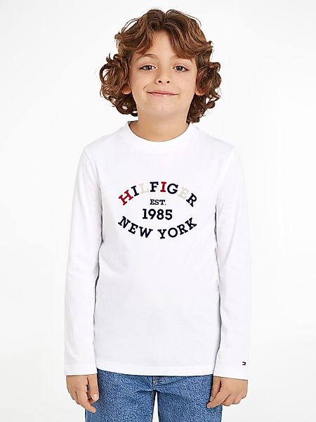 Tommy Hilfiger Langarmshirt MONOTYPE FLOCK REGULAR günstig online kaufen