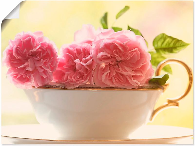 Artland Wandbild "Vintage Rosen", Blumen, (1 St.), als Leinwandbild, Poster günstig online kaufen