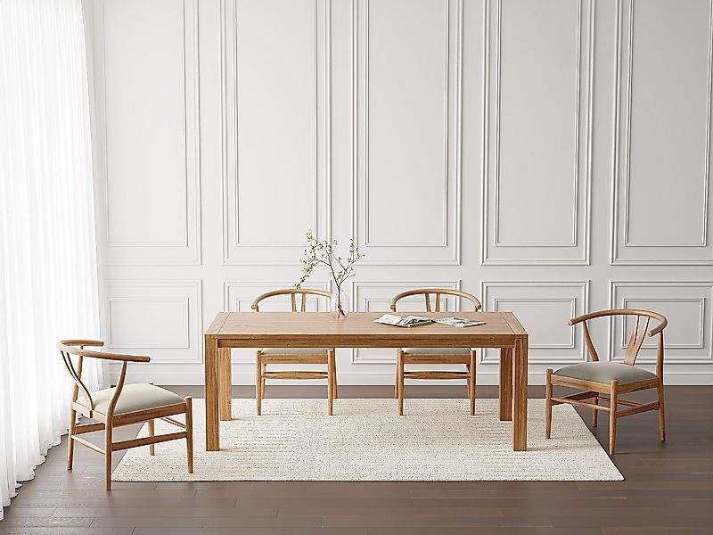 Esstisch - 8 Personen - Teakholz - Holzfarben - AMILA günstig online kaufen