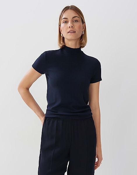 someday Kurzarmshirt Weiches Rippshirt KARLUSIA Slim günstig online kaufen