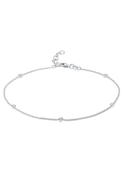 Elli Fußkette Fußkettchen Kristalle 925 Silber günstig online kaufen