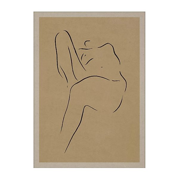 Paper Collective - Grace II Kunstdruck 50x70cm - beige, braun, schwarz/BxH günstig online kaufen