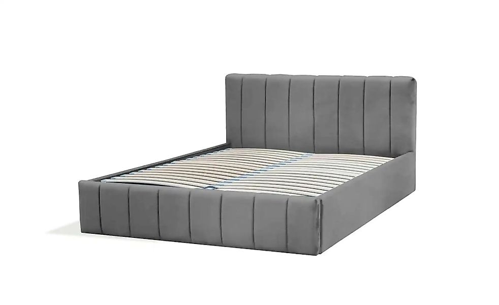 Polsterbett mit Bettkasten Nina ¦ grau ¦ Maße (cm): H: 85 Betten > Polsterb günstig online kaufen