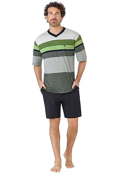 Hajo Pyjama Herren-Shorty Single-Jersey Streifen günstig online kaufen