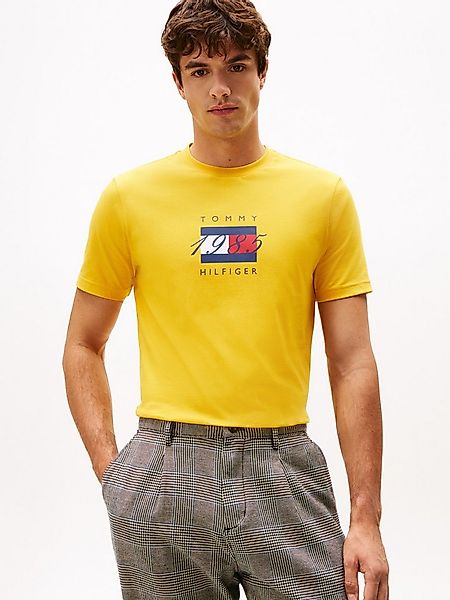 Tommy Hilfiger T-Shirt LINEAR FLAG GRAPHIC Rundhals, regular fit, Jersey günstig online kaufen