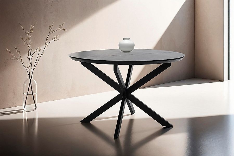 byLIVING Esstisch Oregon, Auszug 120-160 cm, mit Schweizer Kante, Eichen-Op günstig online kaufen