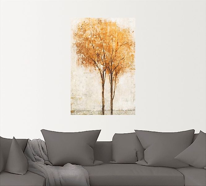Artland Wandbild »Fallende Blätter II«, Bäume, (1 St.), als Leinwandbild, W günstig online kaufen