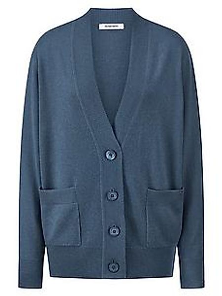 Strickjacke aus 100% Kaschmir include blau günstig online kaufen